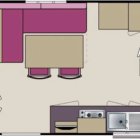 Camping Mobil Avec Terrasse Pour 6 Personnes - Api-1-52-381 Saint-Sornin (Charente-Maritime)