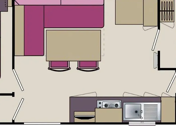 Camping Mobil Avec Terrasse Pour 6 Personnes - Api-1-52-381 Saint-Sornin (Charente-Maritime)